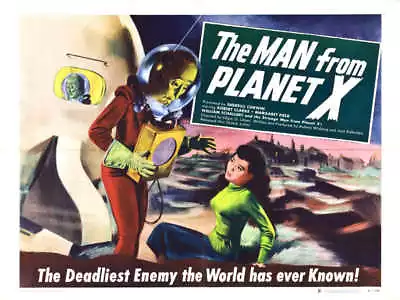 1951 THE MAN FROM PLANET X VINTAGE SCI FI MOVIE POSTER PRINT STYLE B 18x24 • $26.95