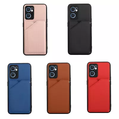 Fashion Leather Wallet Back Case Cover For Oppo A78 A17 A57 A77S A53 A72 A52 A94 • $14.01