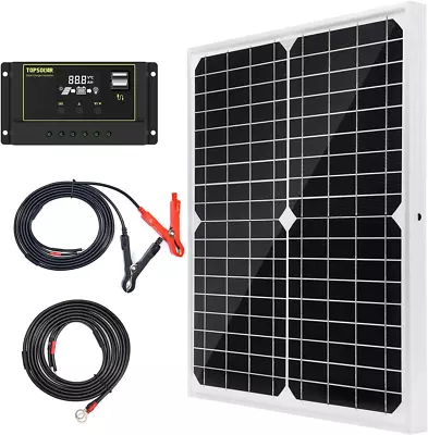 20W 12 Volt Battery Charger Solar Powered Panel For Car Dump Trailer Boat Marine • $58.94