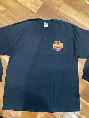 Mens LA County Fire Dept Bomberos 2XL Long Sleeve Shirt New • $20.24