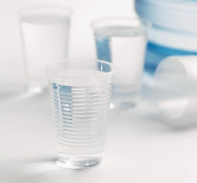 100 X Clear Disposable Plastic 7oz Economy Tumbler Cups [5055202122031] • £6.99