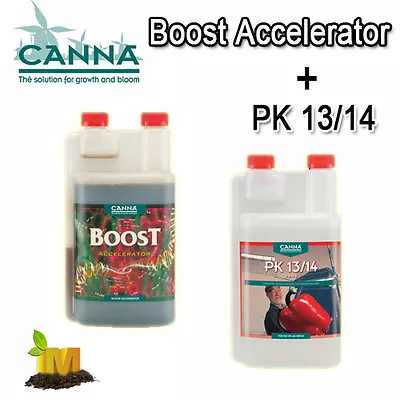 HYDROPONICS NUTRIENTS CANNA BOOST ACCELERATOR & PK 13/14 [1 Lt]  NUTRIENT KIT • $298.48