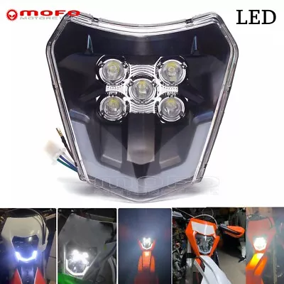 LED Headlight Head Lamp For KTM 350 EXC F 500 450 EXC Six Days 690 Enduro R SXF • $55.99