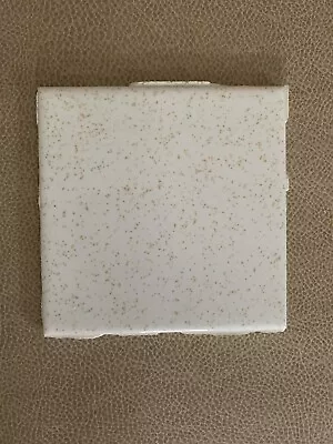 Vintage Ceramic Wall Tile 4 1/4  White Gold Speckle Reclaimed Glossy • $5