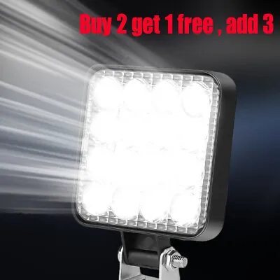 12V LED Work Lights Bar Flood Spot Lights Driving Lamp Offroad Car Truck • £5.30