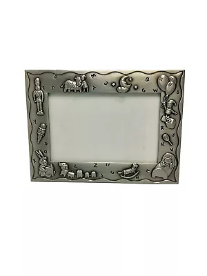 Malden Pewter Nursery Toddler Picture Frame Sweet Dreams Alphabet Balloons 4x6” • $10.11