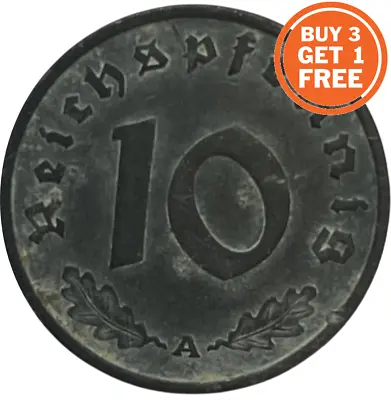 10 German Reichspfennig From 1940-1945 - Choice Of Date - Germany • £2.59