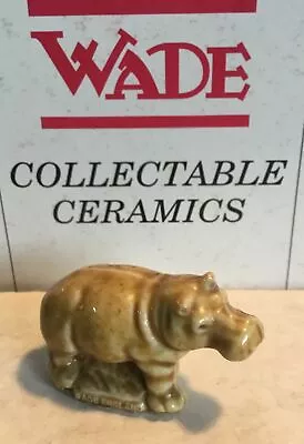 Wade Whimsies (1983/85 Set #1) USA Red Rose Tea - Animals - Honey Hippo • $3.33