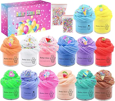 $40.99 • Buy Butter Slime Kit 14Pack For Party Favors, Scented, Soft And Non-Sticky, Birthday