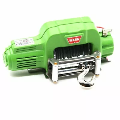 RC 1/10 Scale Truck WARN Winch ELECTRIC WINCH  Metal GREEN • $22.99