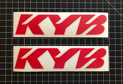 2x KYB Vinyl Cut Decals - Multiple Sizes & Colors - Stickers For Suspension Fork • $4.50