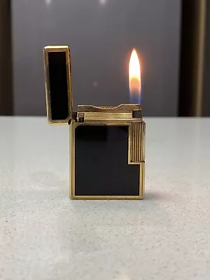 ST Dupont Ligne 1 BR  Small Gold Plated Black  Lacquer • $300