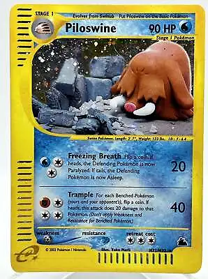 Piloswine H22/H32 Skyridge Holo Rare ESeries EReader Vintage Pokemon TCG Card • $119.99