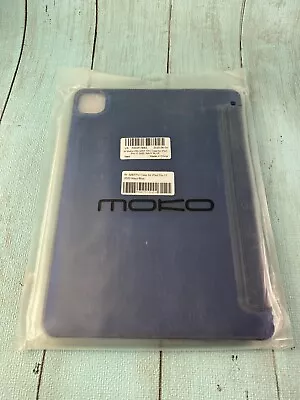 MoKo Case Fit IPad Pro 11  2020 3rd Gen W/ Multi-Angle Magnetic Stand Cover Blue • $10