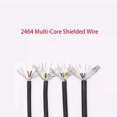 2464 Multi-Core Shielded 2-25 Cores Aluminum Foil Braided Double-Layer 22/26AWG • $3.68