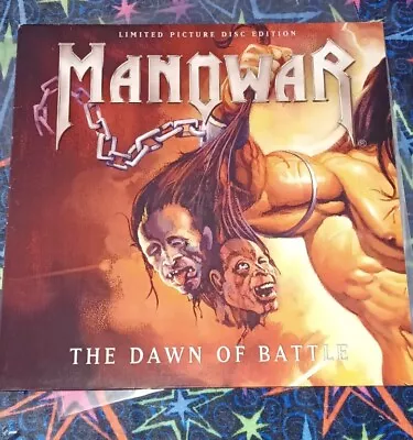 Manowar Dawn Of Battle Limited Picture Disc Vinyl Record • $150
