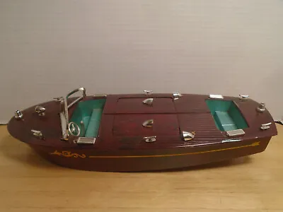 Vintage Ideal Toy Chris Craft Style Plastic Boat 12  Long • $59.99