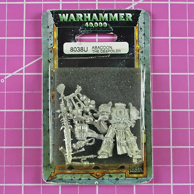 Warhammer 40K Abaddon The Despoiler NIB Metal - OOP Citadel Chaos Space Marines • $68.95