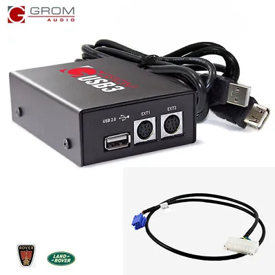 GROM USB3 IPhone Samsung MP3 Interface Car Kit ROVER 75 MG LANDROVER FREELANDER • £143.99