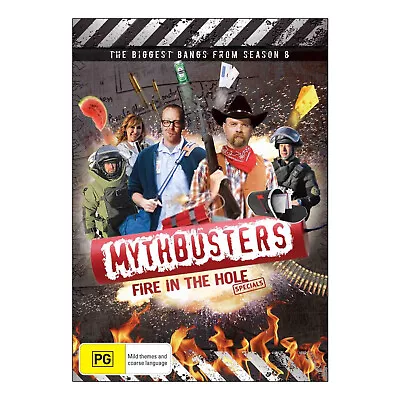 MYTHBUSTERS: FIRE IN THE HOLE DVD Brand NEW Region 4 - Free Post - Jamie Hyneman • $12.95