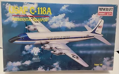 Minicraft Usaf C-118a Presidential Transport 1/144  Model Kit *factory Sealed* • $25