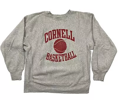 Vtg Champion Reverse Weave Warmup Cornell Basketball University Sweatshirt XL • $79.99