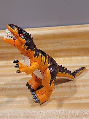 Vintage RARE 2004 Mattel IMAGINEXT Orange Razor T-Rex Dinosaur Action Figure Toy • $17.99