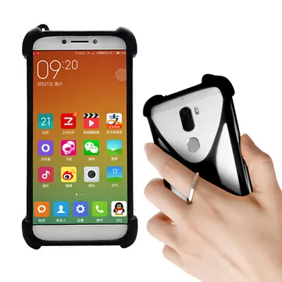 For Various Smartphone - Silicone Case Cover Skin Ring Holder Stand Etui Bumper • $9.99