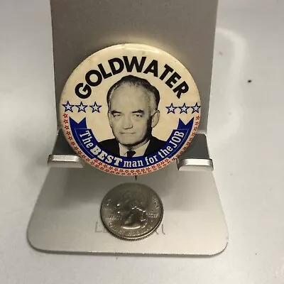 1960s Barry Goldwater Political Campaign Pinback Button • $1.19