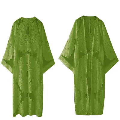 £12.99 • Buy Women Summer Shawl Kimono Cardigan Tops Beach Cover Up Blouse Bikini Beachwear 