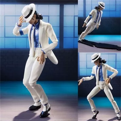 Michael Jackson Criminal Moonwalk Action Figure MJ Movable 14CM Model Toy In Box • $23.99