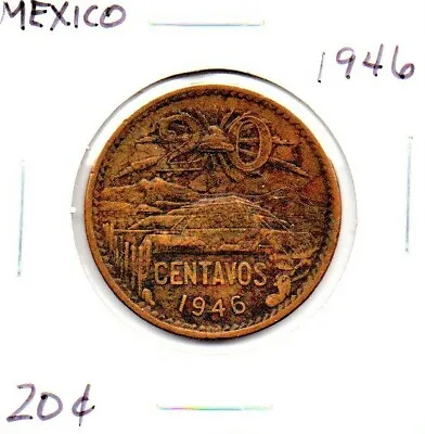 1946 Mexico 20 Centavos Coin As Pictured • $5.24