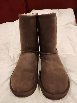 Ugg Classic Short Boot Brownstone Leather Style 1005093  Womens' US Sz5 • $59