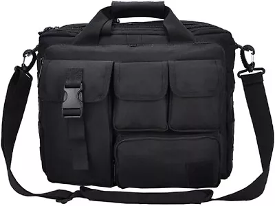 Tactical Briefcase 14.1 /15.6 In Men'S Military Tactical Computer Bag Laptop Me • $59.55