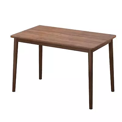 Dining Table Retro Rectangle Table Solid Rubber Wood Rustic For Kitchen Walnut • $152.99