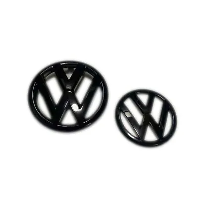 $69.99 • Buy Glossy Black Front And Rear Badge Emblem For VW Volkswagen MK6 GTI GOLF6 Set
