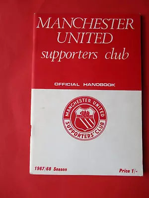 Manchester United-Official Handbook-1967-68 • £1