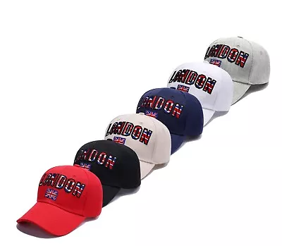 London Baseball Caps Union Jack Adjustable Icon Hat Unisex Great Britain Hats • £18.90