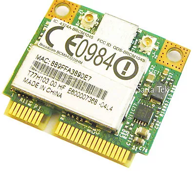 Broadcom BCM943225HM 802.11 B/g/n PCI-E Half Mini Wifi  • $8.07