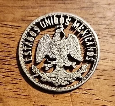  Silver Mexican Cut-Out 50 Centavos Coin                          • $1.99