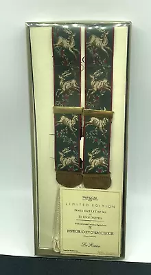 Trafalgar Limited Edition Suspenders Braces Deer Stag Hunter Silk NWT Orig Box • $115