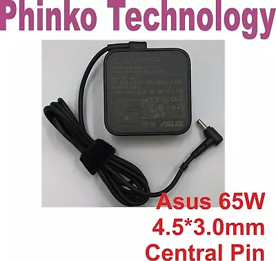 Genuine 19.5V 3.42A 65W Charger For Asus ZenBook 14 UX481 UX481F UX481FL 4.5*3.0 • $38