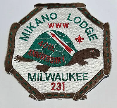 OA Lodge 231 Mikano 40th Anniversary  Jacket Patch Boy Scout TT3 • $15.85