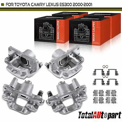 4x Brake Calipers For Toyota Camry Lexus ES300 2000-2001 V6 3.0L Front & Rear • $210.99