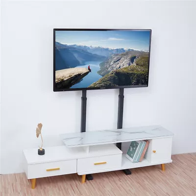£55.99 • Buy Height Adjustable Mobile Floor TV Stand Home Display For 32 -65  Plasma/LCD/LED