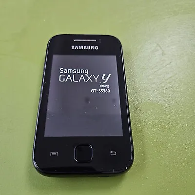 Samsung Galaxy Young GT-S5360 Black (Tesco/O2) Mobile Phone Good Condition • £18