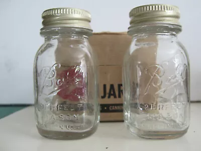 NIB BALL JAR SALT & PEPPER In ORIGINAL 1950's BOX.. #1 Of 2 • $25