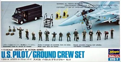 Hasegawa 35007 US Pilot & Ground Crew Set 1/72 Scale Plastic Model Kit • $18.10