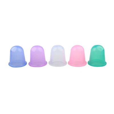 $6.33 • Buy Cuppings Cans Face Cupping Silicone Vacuum Jar For Body Neck Facial Massage D3