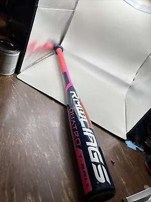 Rawlings Girls Quatro T-Ball Bat Blue Pink Aluminum 25  12oz TB8QD • $5.95